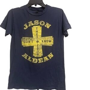 Jason Aldean short sleeve tee Double Graphic shirt Small